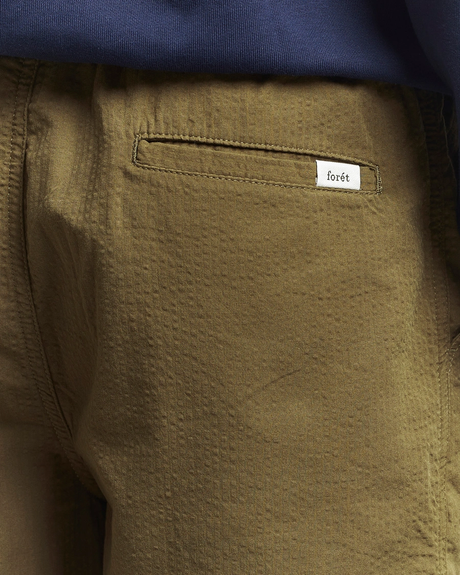 Herre | Shorts | Forét | Hush Seersucker Shorts Army