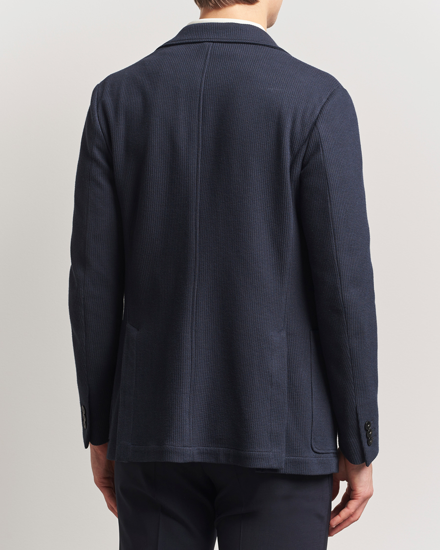 Herre | Dressjakker | Canali | Cotton Blend Jersey Blazer Navy