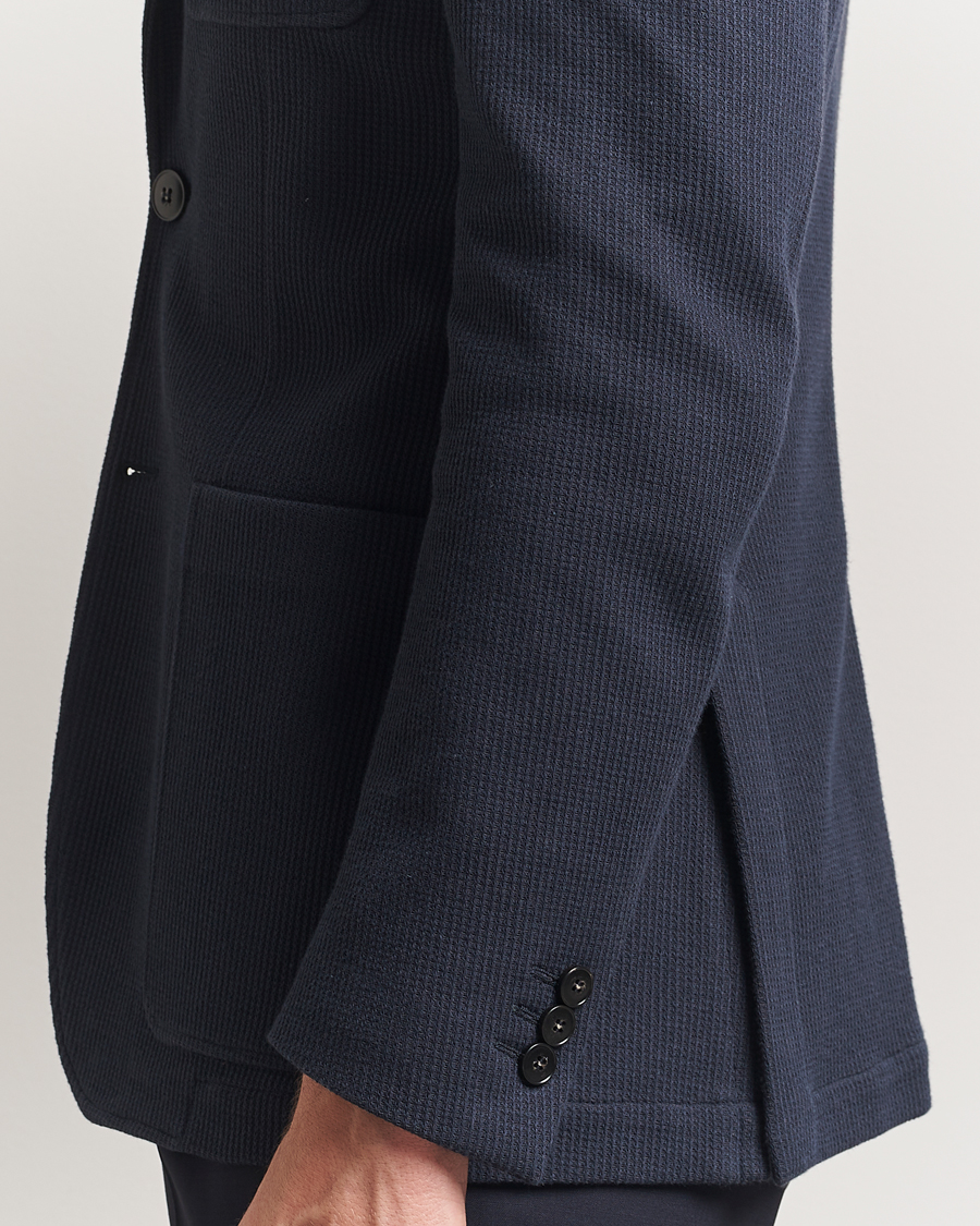 Herre | Dressjakker | Canali | Cotton Blend Jersey Blazer Navy