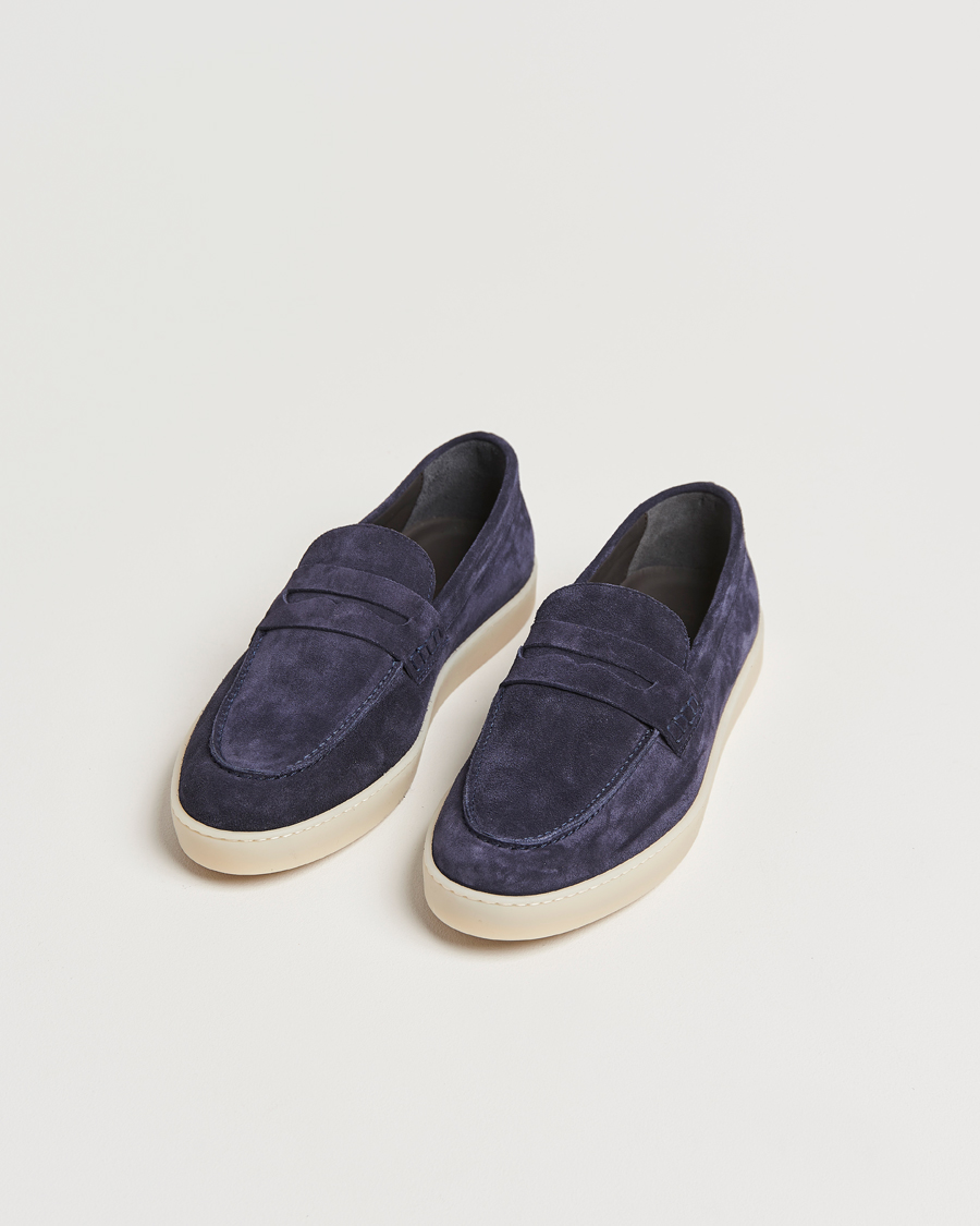 Herre | Loafers | Canali | Summer Loafers Navy