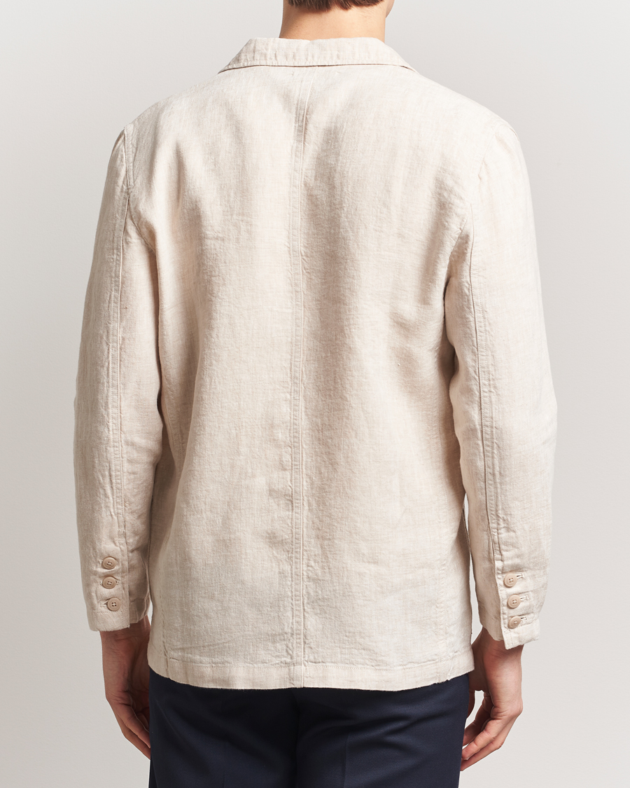 Herre | Dressjakker | KnowledgeCotton Apparel | Linen Blazer Light Feather Grey