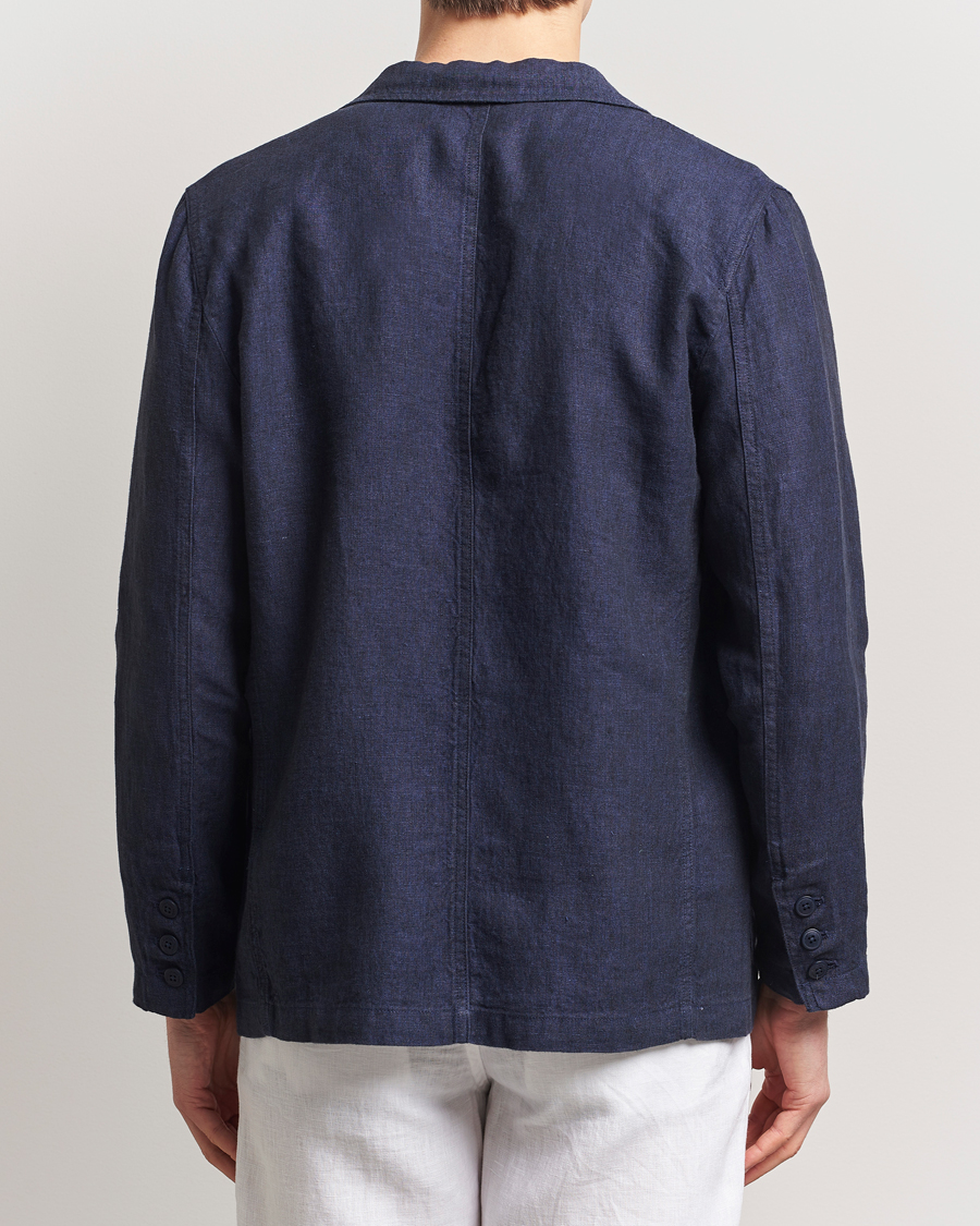 Herre | Dressjakker | KnowledgeCotton Apparel | Linen Blazer Total Eclipse