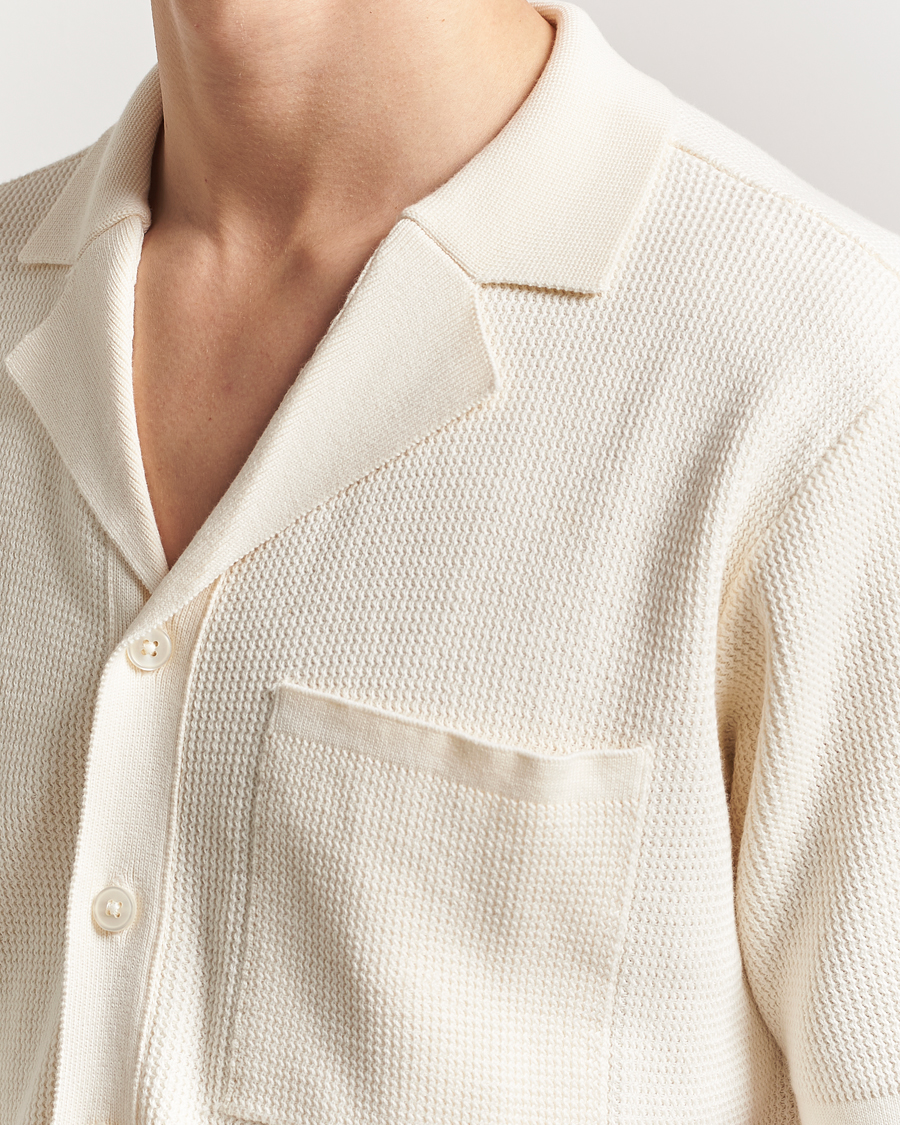 Herre | Skjorter | KnowledgeCotton Apparel | Knitted Short Sleeve Shirt Eggret
