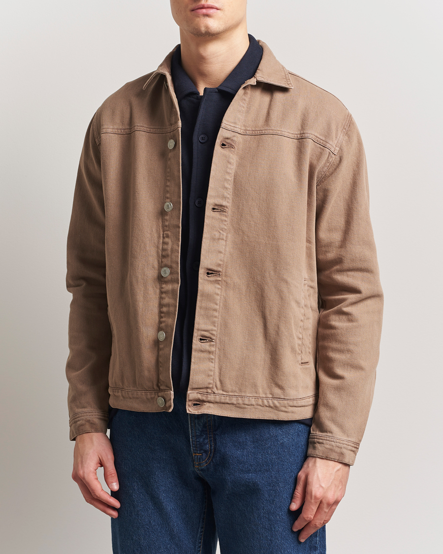 Herre | Jakker | KnowledgeCotton Apparel | Twill Workwear Jacket Tiramisou