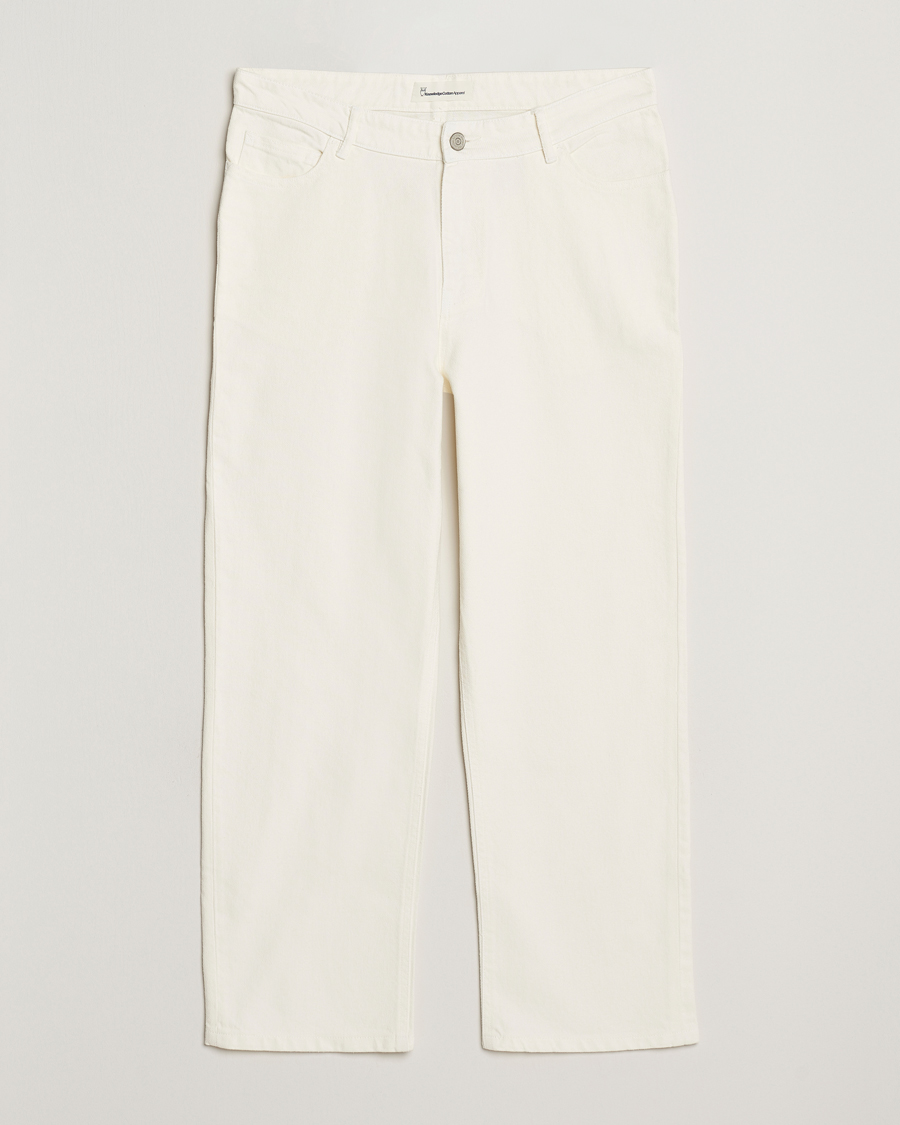 Herre | Bukser | KnowledgeCotton Apparel | Flint Five Pocket Twill Pants Eggret