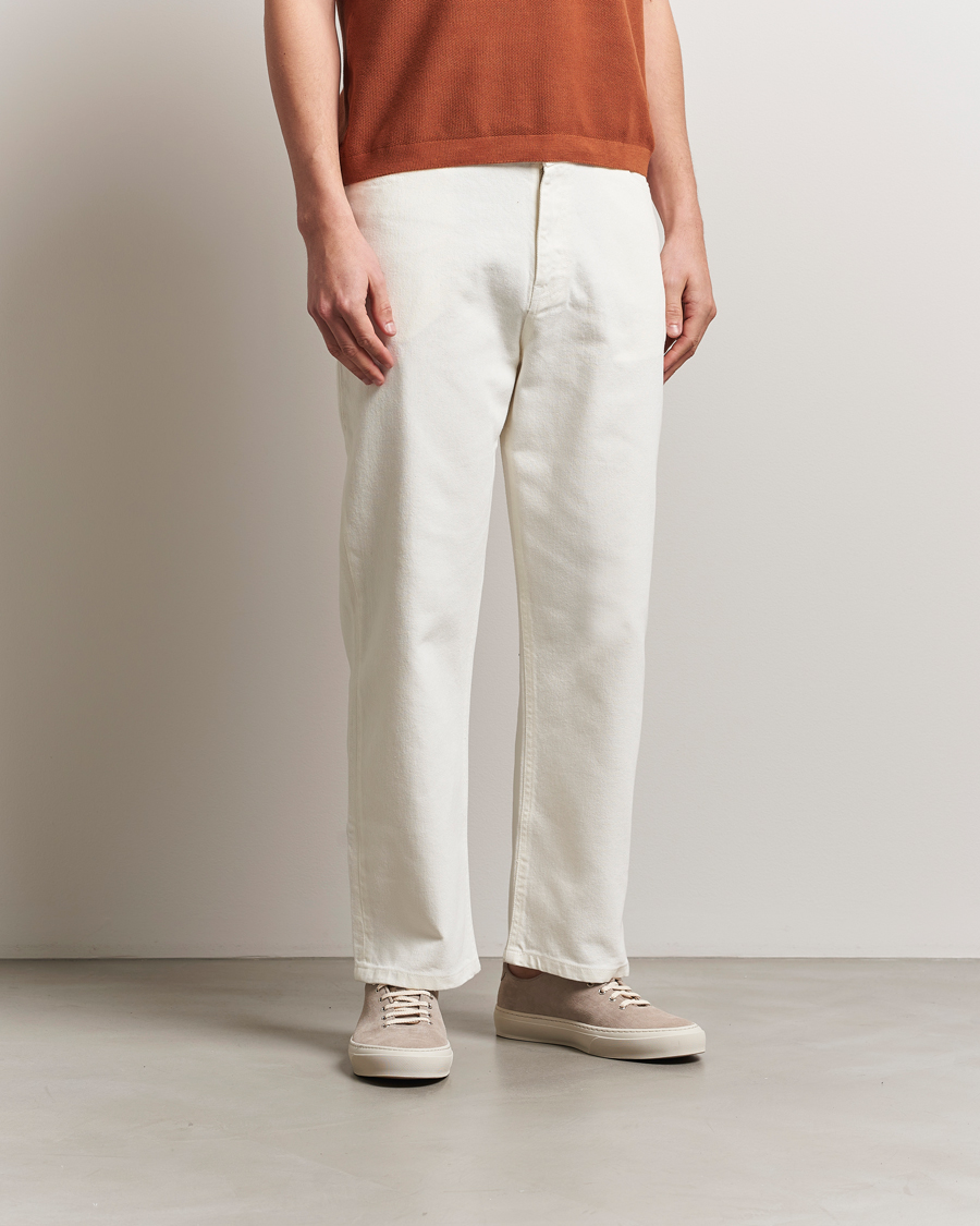 Herre | Bukser | KnowledgeCotton Apparel | Flint Five Pocket Twill Pants Eggret