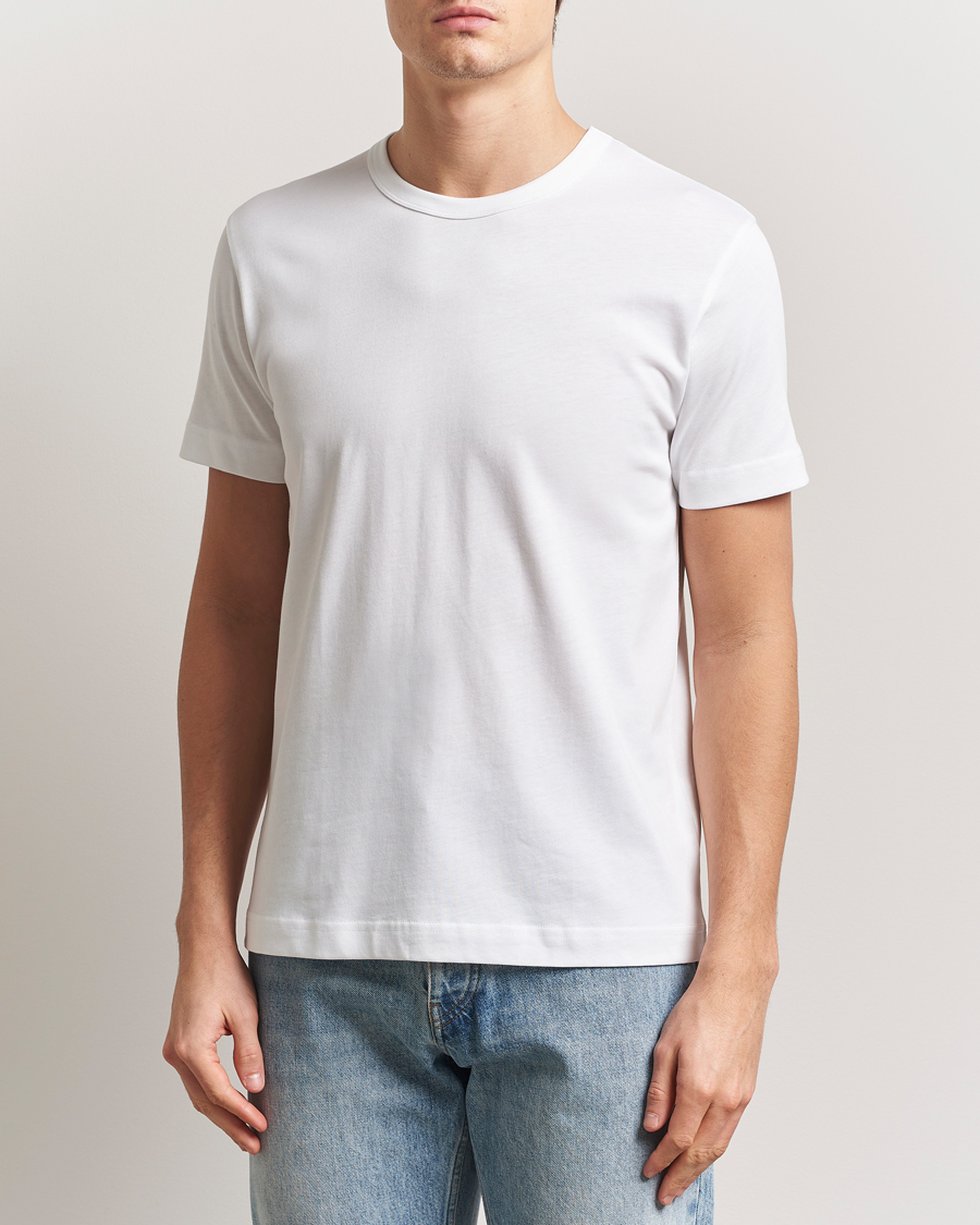 Herre | T-Shirts | Sunspel | Single Jersey Supima Cotton T-Shirt White