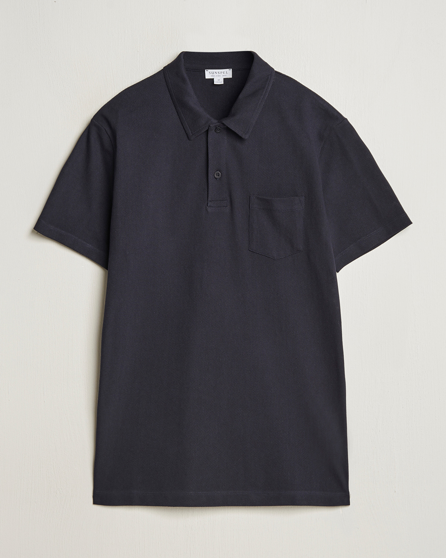 Herre | Pikéer | Sunspel | Riviera Polo Shirt Midnight Navy