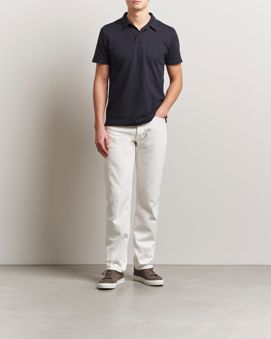 Herre | Pikéer | Sunspel | Riviera Polo Shirt Midnight Navy