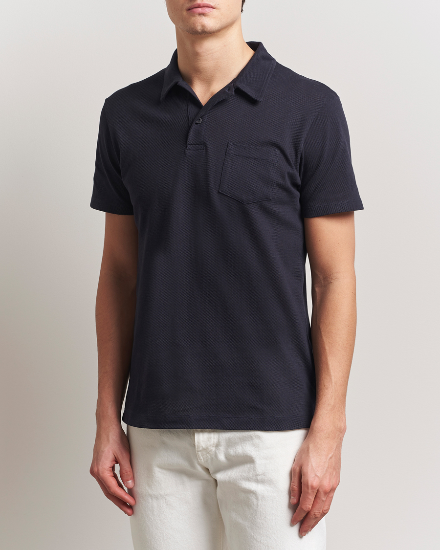 Herre | Pikéer | Sunspel | Riviera Polo Shirt Midnight Navy