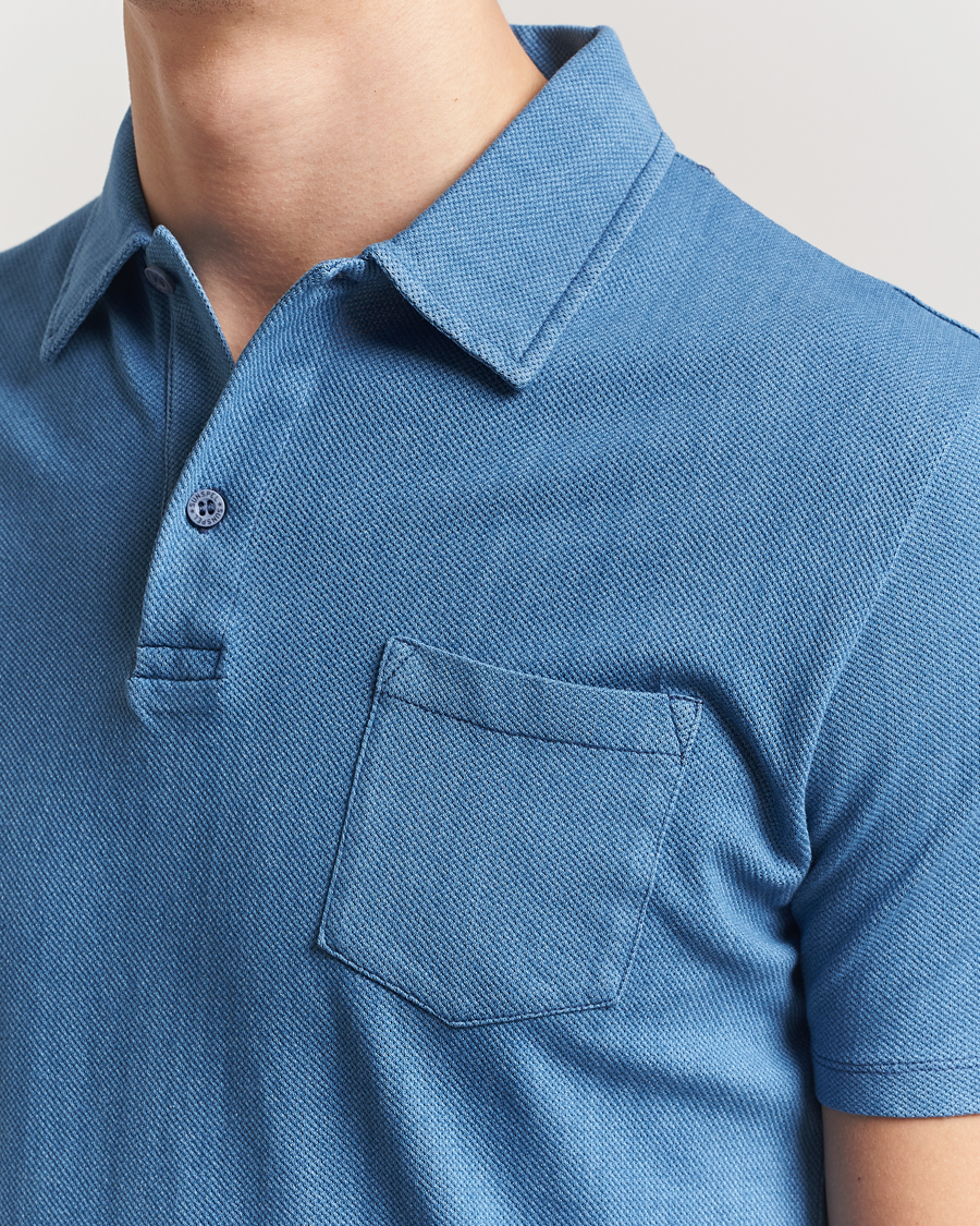Herre | Pikéer | Sunspel | Riviera Polo Shirt Mid Indigo Wash