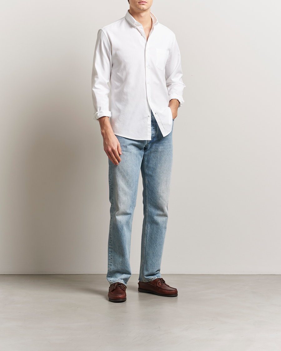 Herre | Skjorter | Sunspel | Oxford Button Down Shirt White