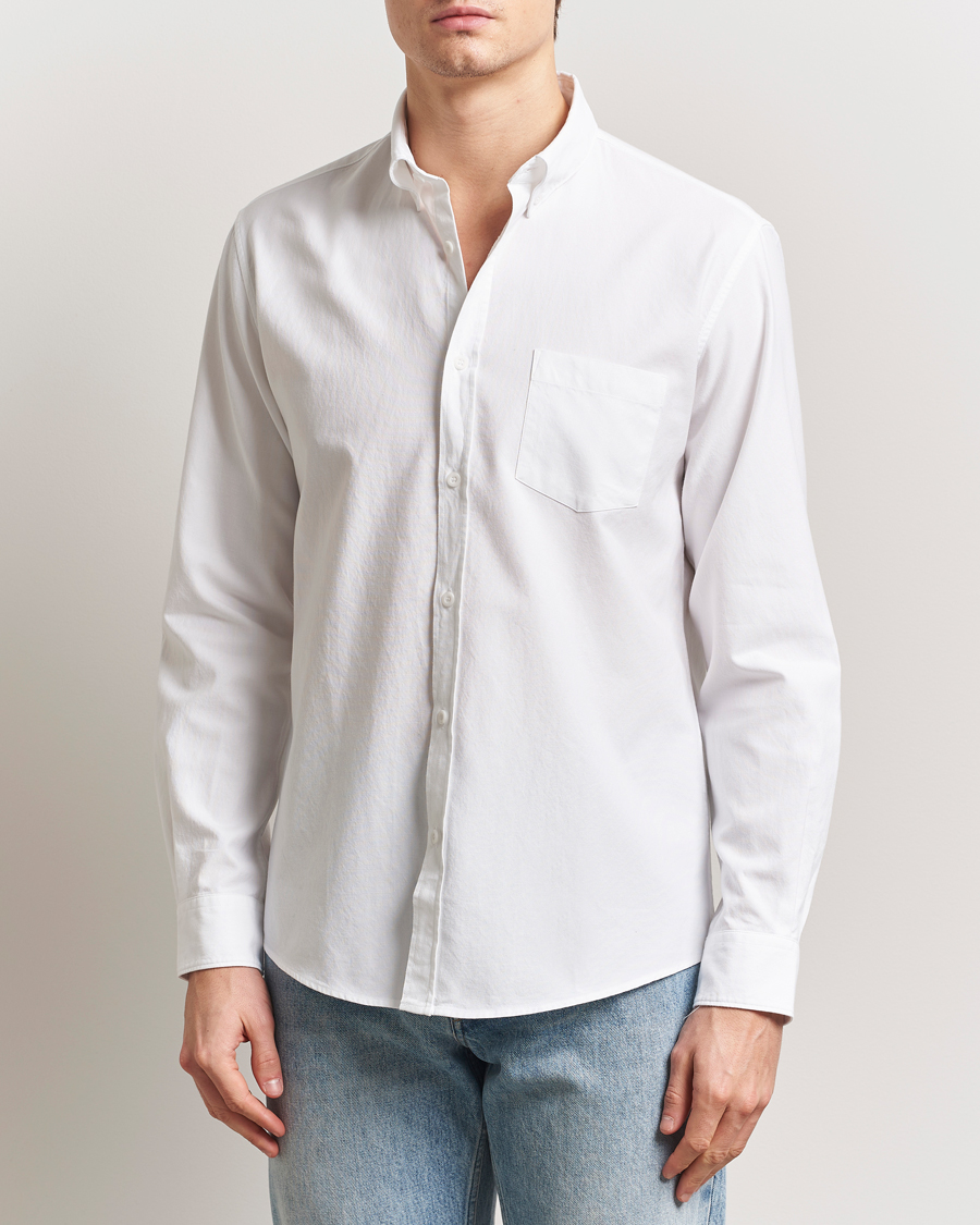Herre | Skjorter | Sunspel | Oxford Button Down Shirt White
