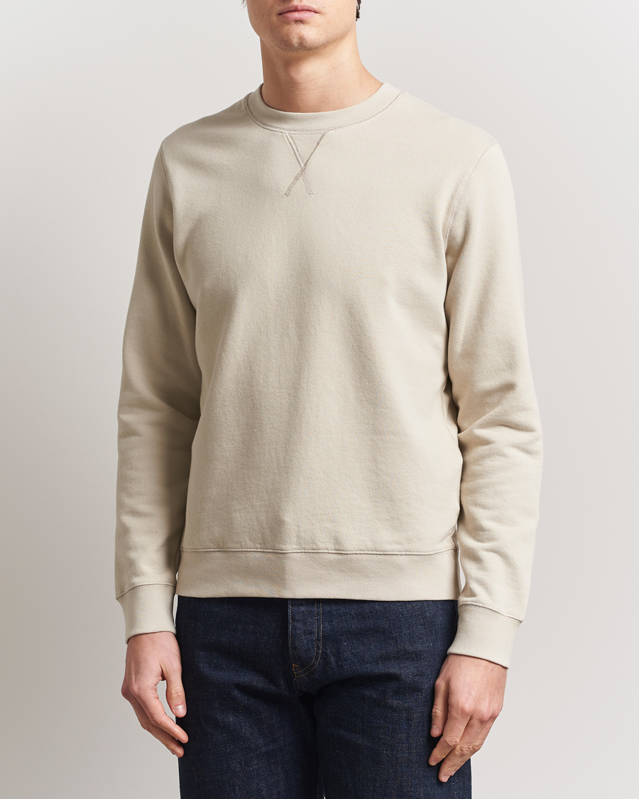 Herre | Gensere | Sunspel | Loopback Sweatshirt Ash Grey