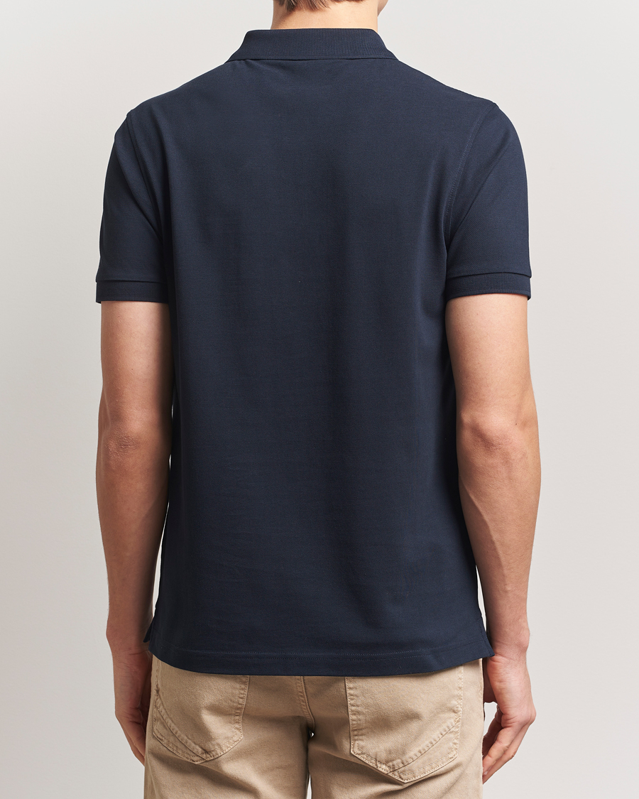 Herre | Pikéer | Sunspel | Supima Cotton Short Sleeve Pique Polo Midnight Navy