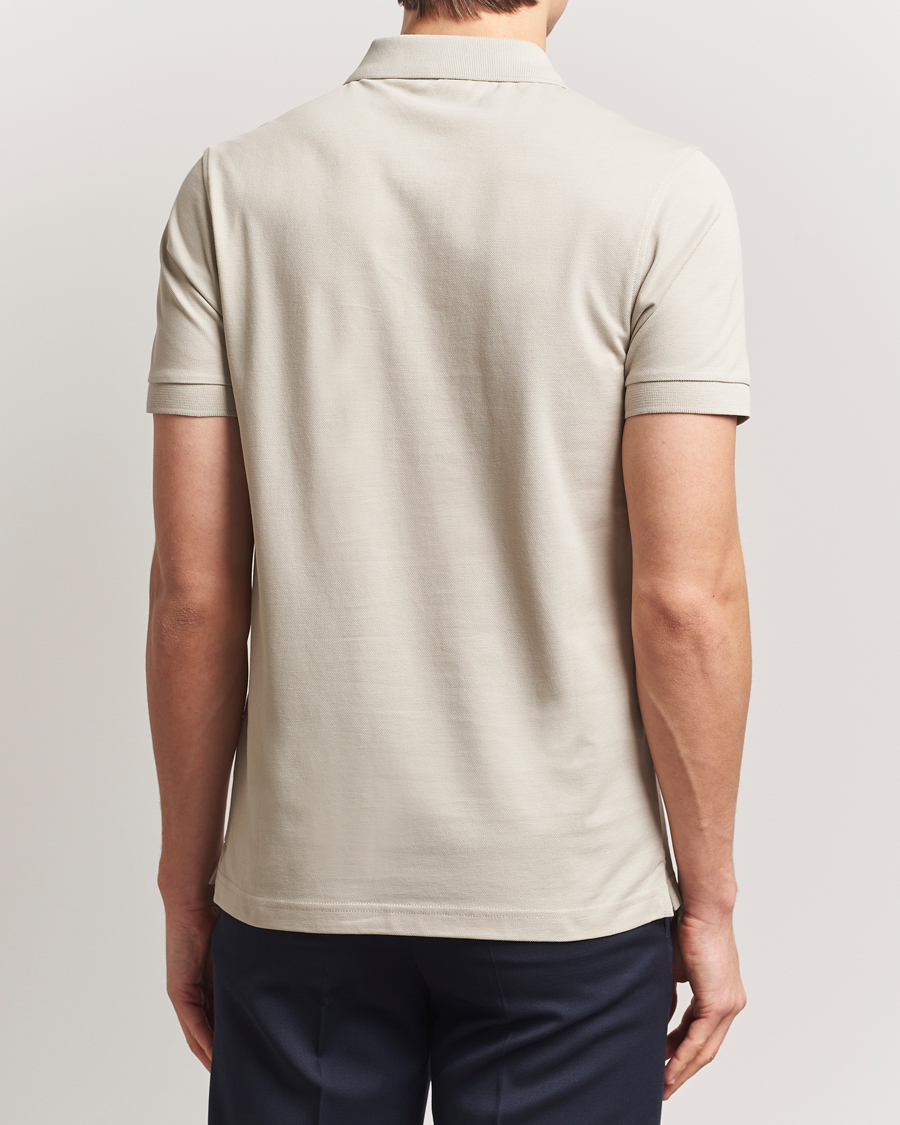 Herre | Pikéer | Sunspel | Supima Cotton Short Sleeve Pique Polo Ash Grey