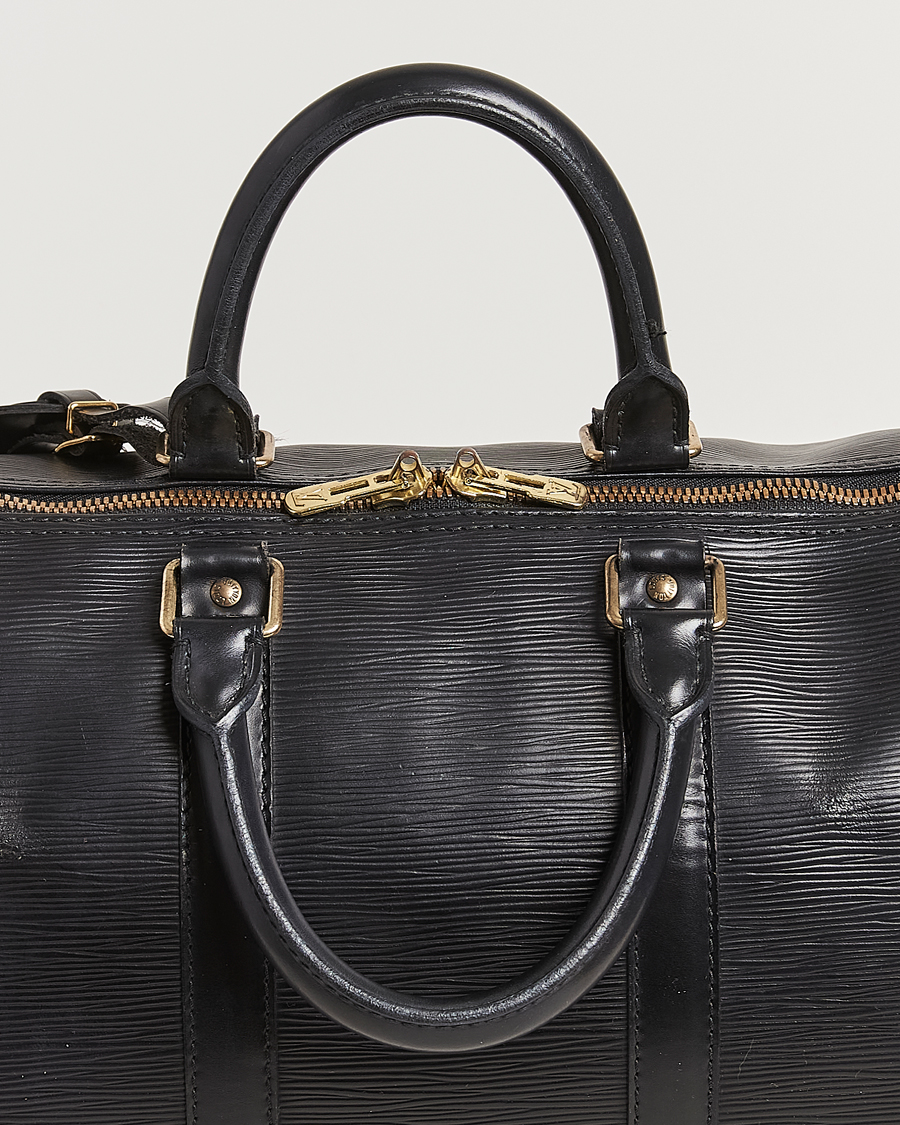 Herre | Louis Vuitton Pre-Owned Keepall 45 Epi Leather Bag Black | Louis Vuitton Pre-Owned | Keepall 45 Epi Leather Bag Black