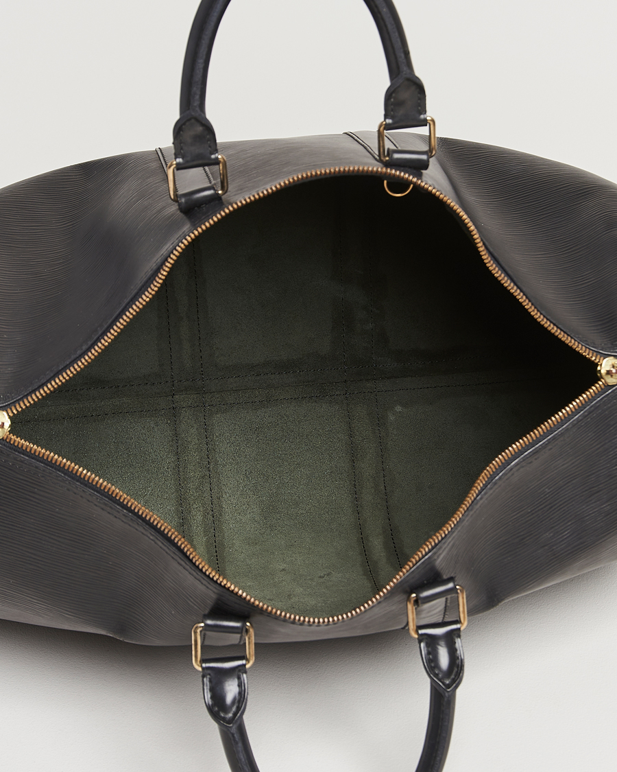 Herre | Louis Vuitton Pre-Owned Keepall 45 Epi Leather Bag Black | Louis Vuitton Pre-Owned | Keepall 45 Epi Leather Bag Black