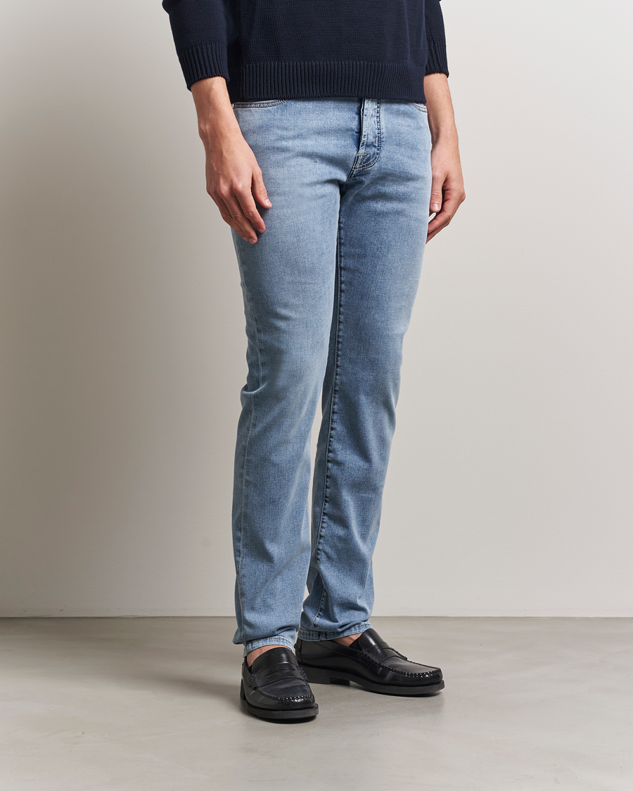 Herre | Jeans | Jacob Cohën | Bard Slim Fit Stretch Jeans Light Vintage Blue