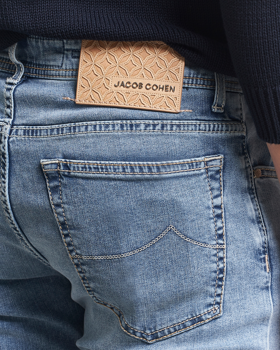 Herre | Jeans | Jacob Cohën | Bard Slim Fit Stretch Jeans Light Vintage Blue
