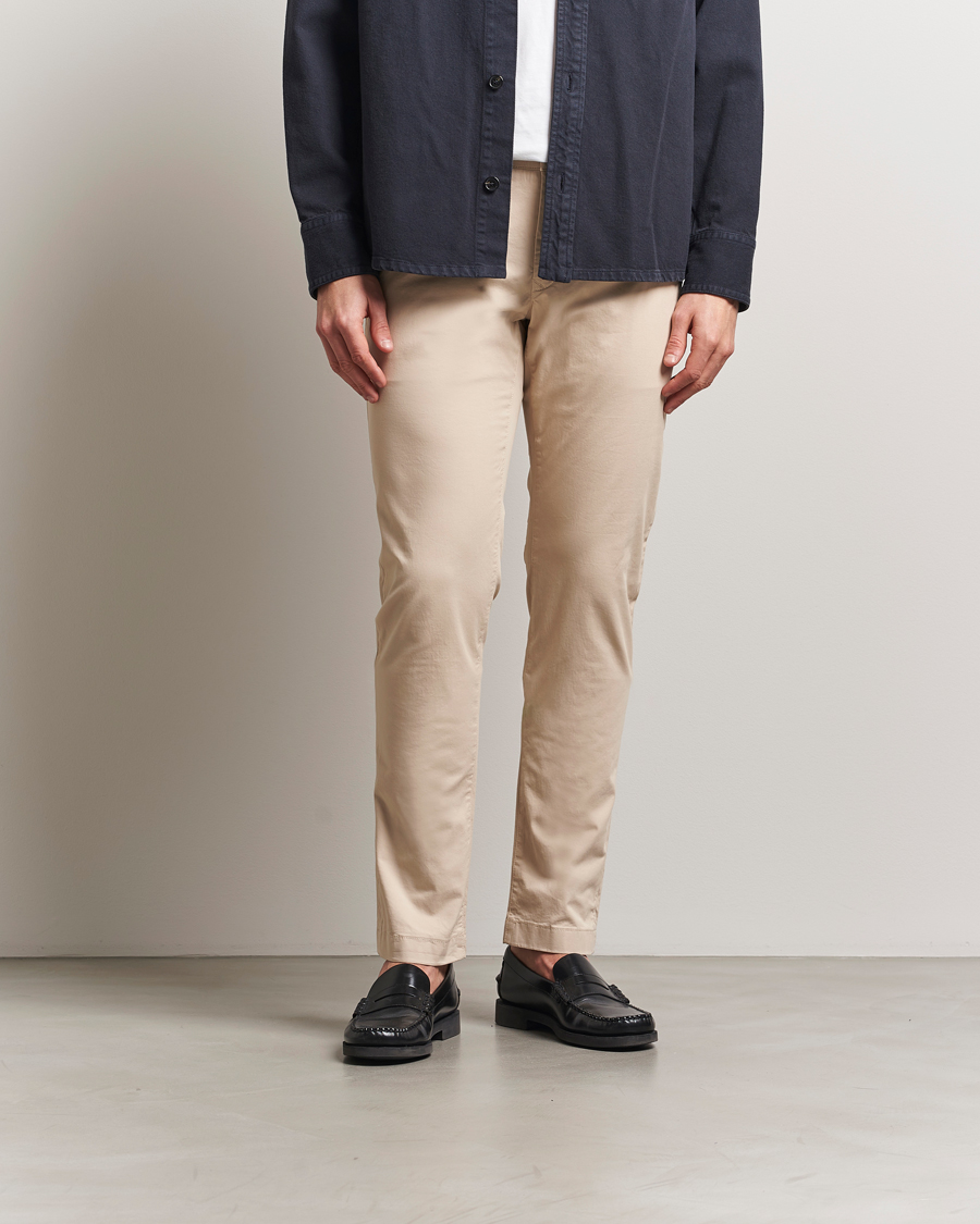 Herre | Bukser | Jacob Cohën | Bobby Cotton Gabardine Chinos Beige