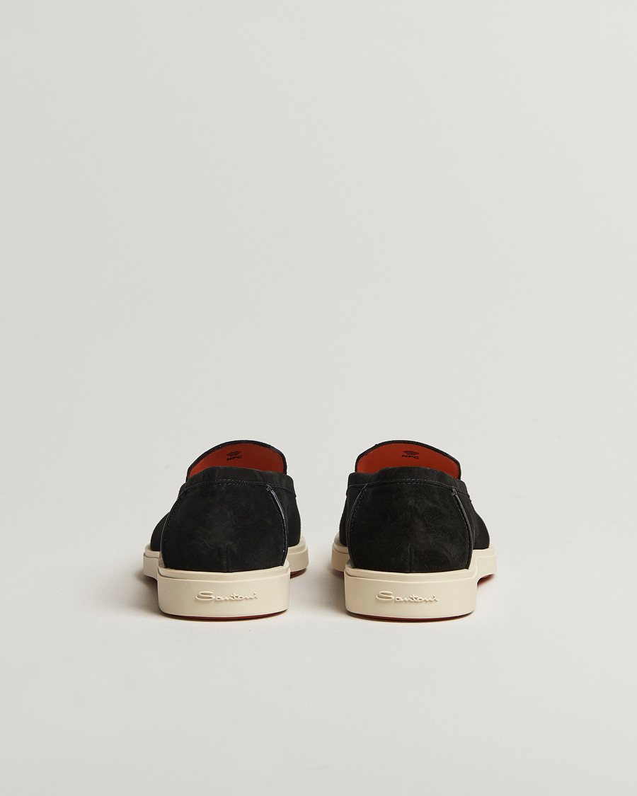 Herre | Loafers | Santoni | Detroit Loafers Black Suede