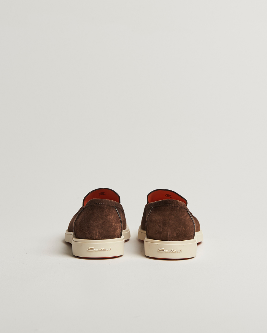 Herre | Loafers | Santoni | Detroit Loafers Brown Suede