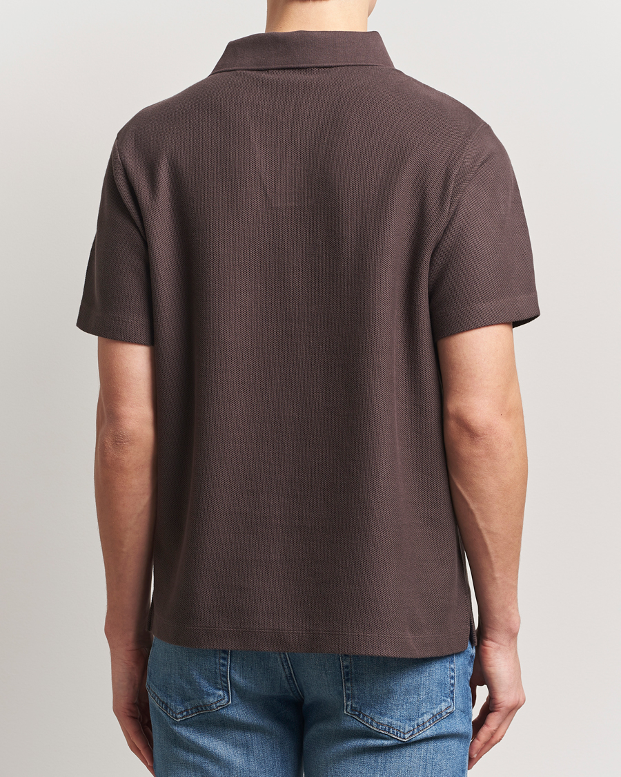Herre | Pikéer | FRAME | Jacquard Polo Brown