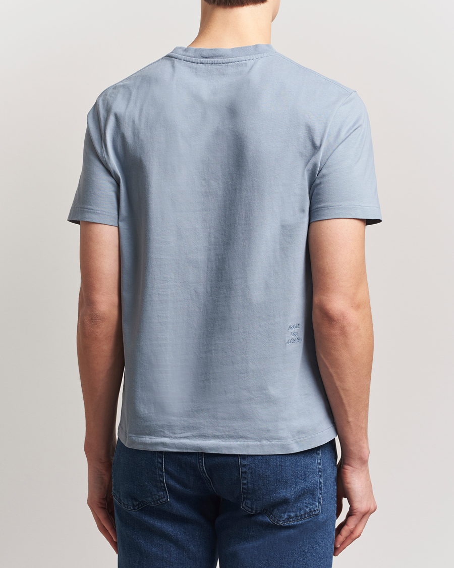 Herre | T-Shirts | FRAME | Logo T-Shirt Smoky Blue