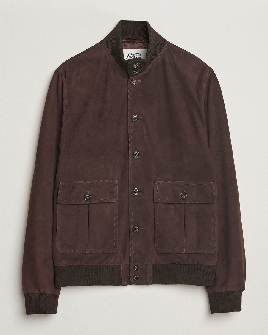 Herre | Jakker | Valstar | Valstarino Suede Jacket Dark Brown