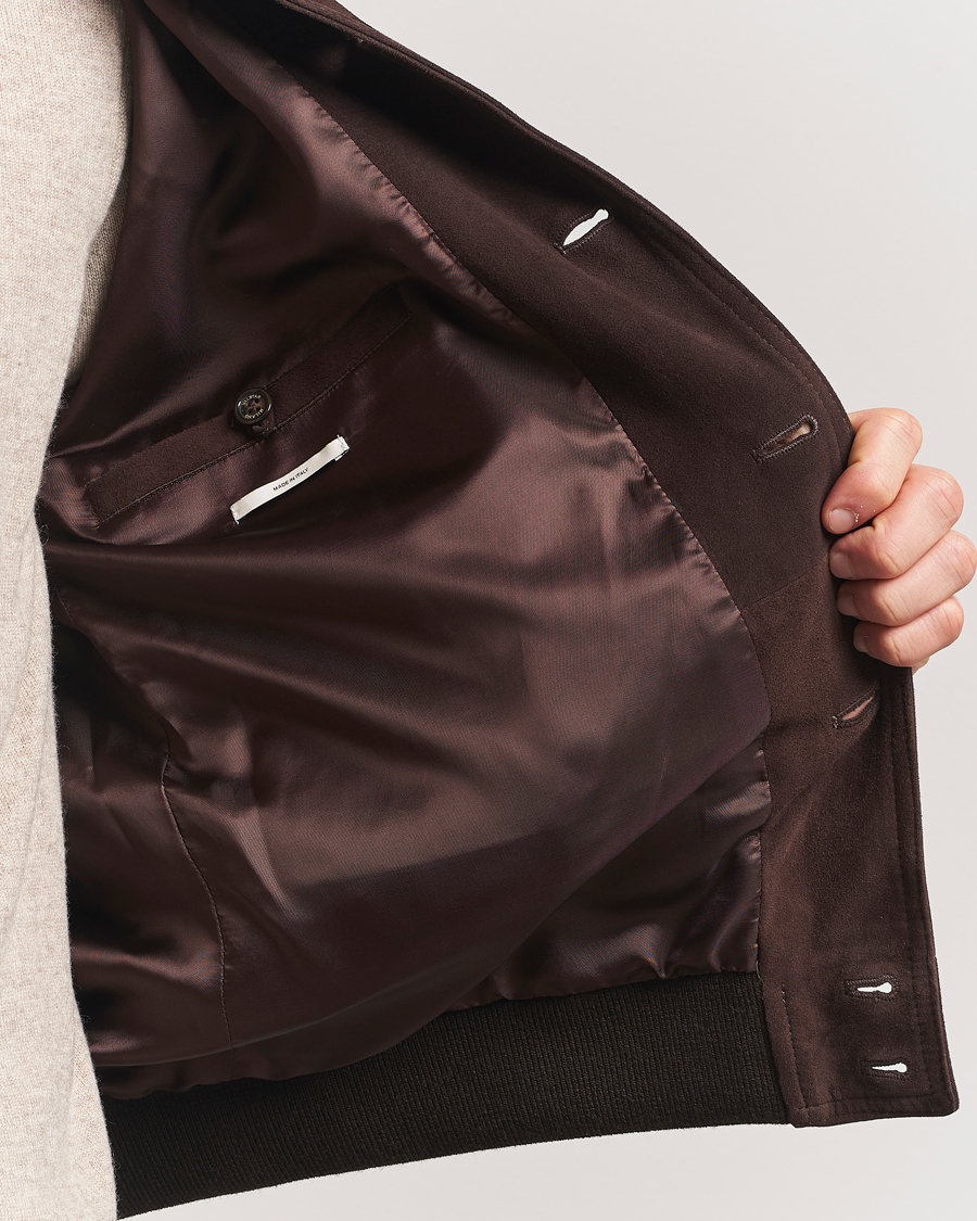 Herre | Jakker | Valstar | Valstarino Suede Jacket Dark Brown