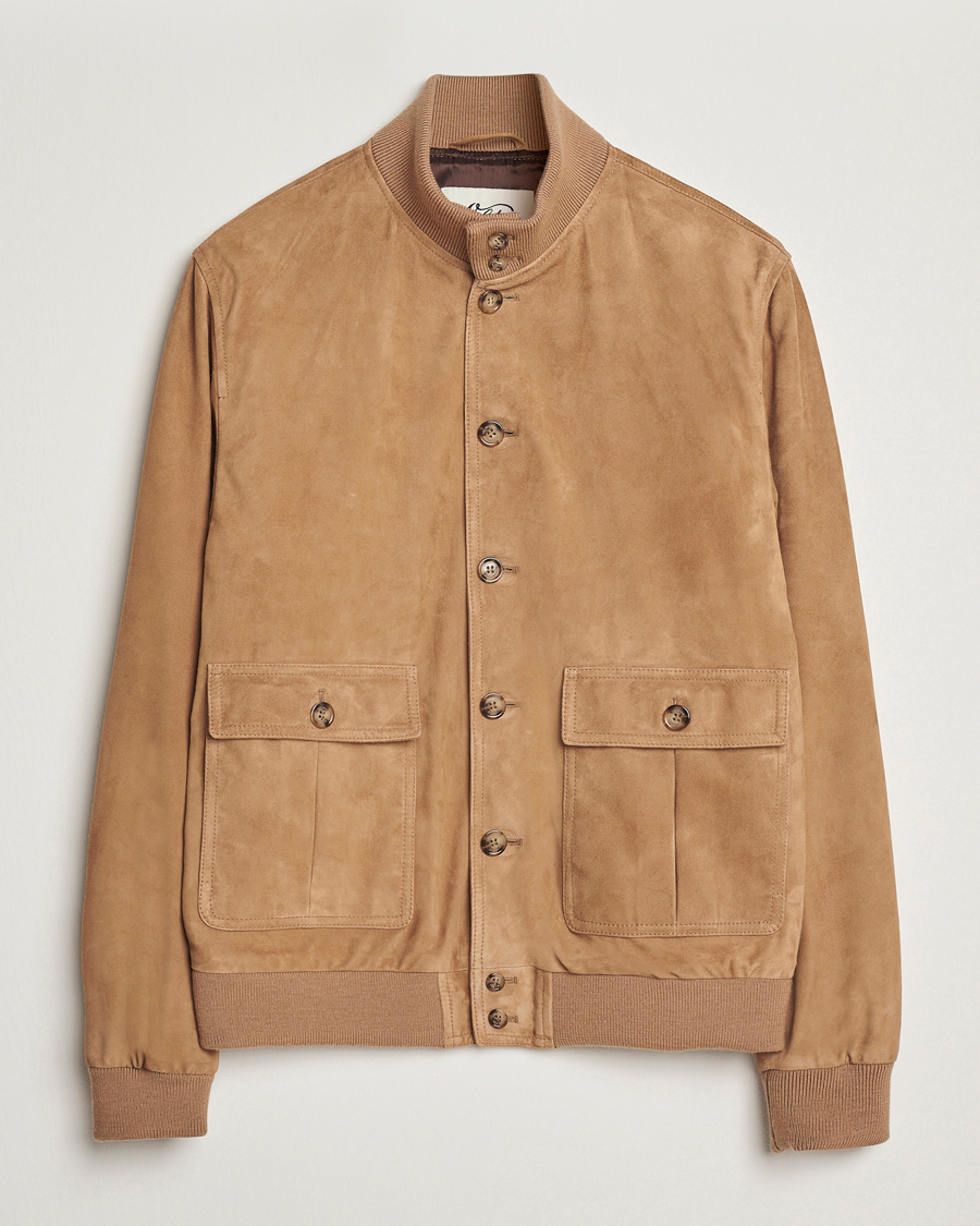 Herre | Jakker | Valstar | Valstarino Suede Jacket Arachide