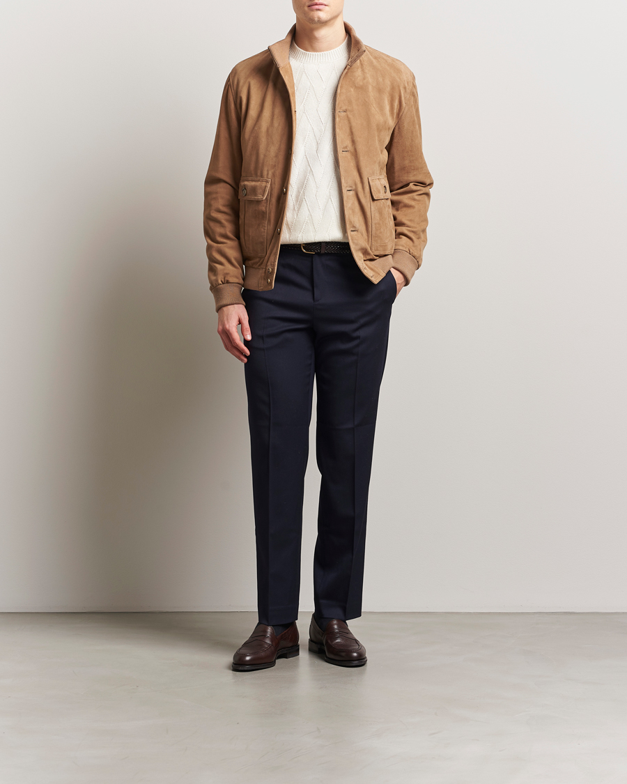 Herre | Jakker | Valstar | Valstarino Suede Jacket Arachide