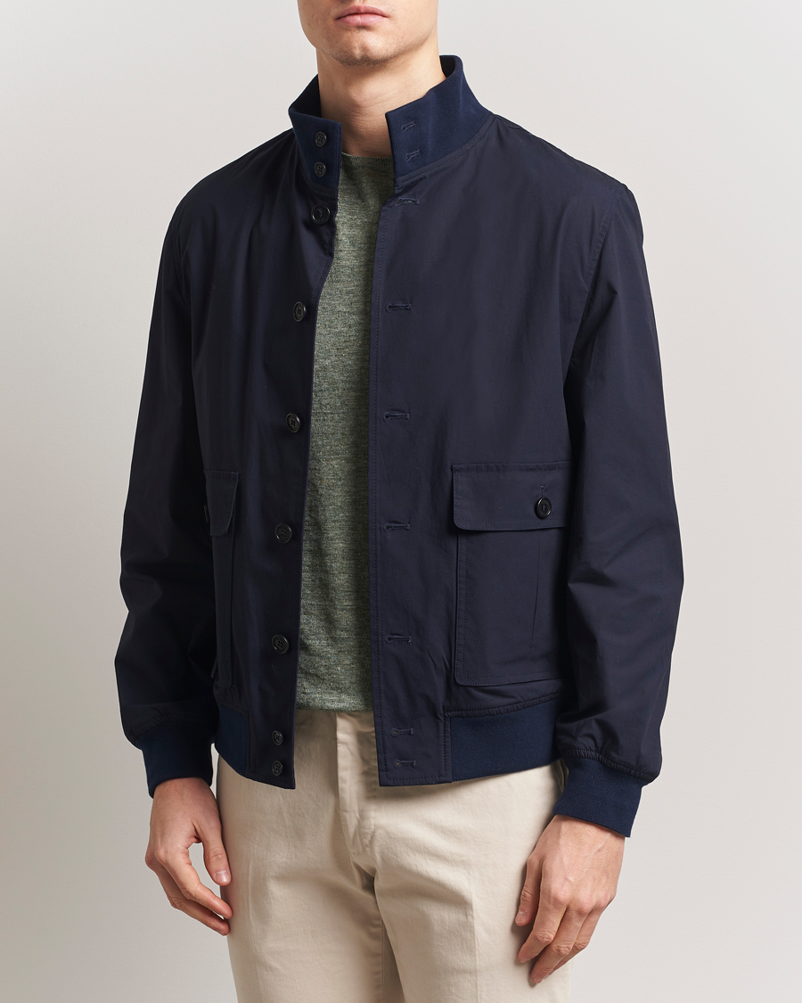 Herre | Jakker | Valstar | Valstarino Lightweight Cotton Jacket Navy