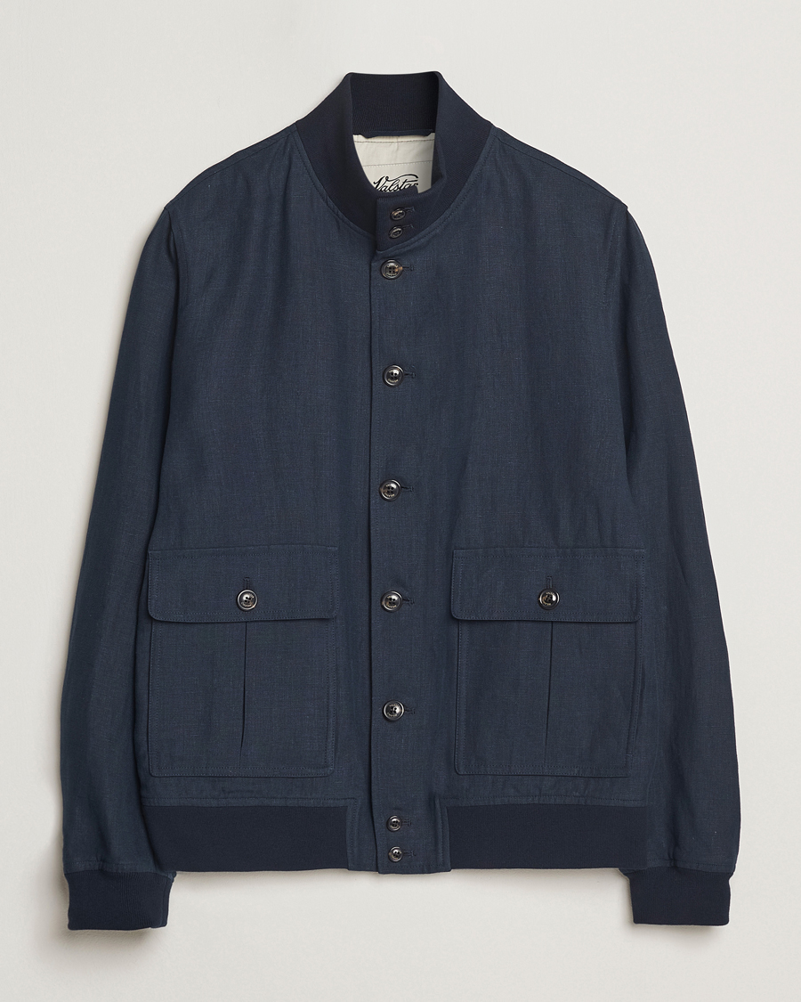Herre | Jakker | Valstar | Valstarino Linen Jacket Navy