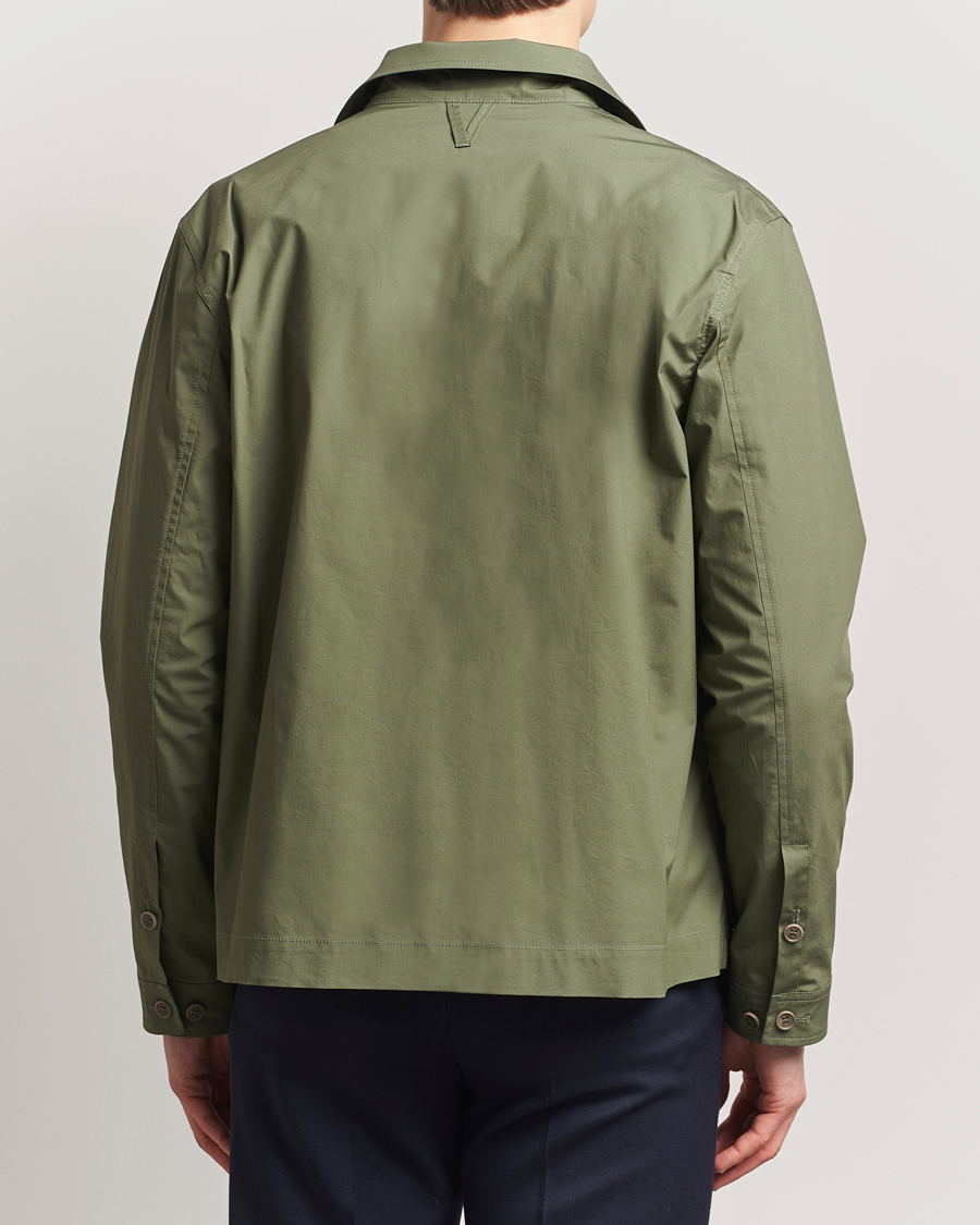 Herre | Jakker | Valstar | Cotton Poplin Shirt Jacket Green