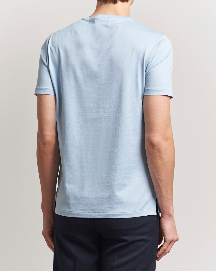 Herre | T-Shirts | Ralph Lauren Purple Label | Short Sleeve T-Shirt Chambray