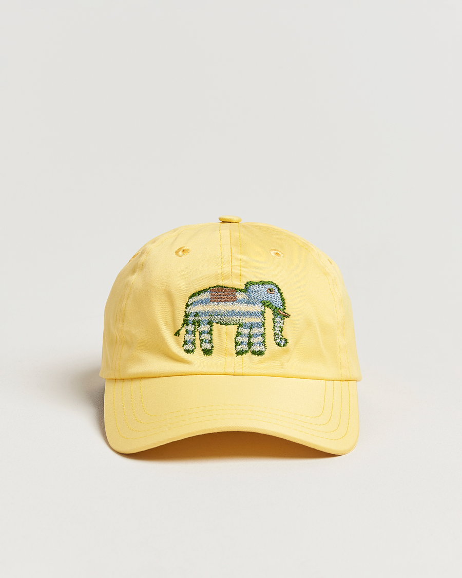 Herre | Hatter og capser | Drake's | Elephant Embroidered Cap Lemon