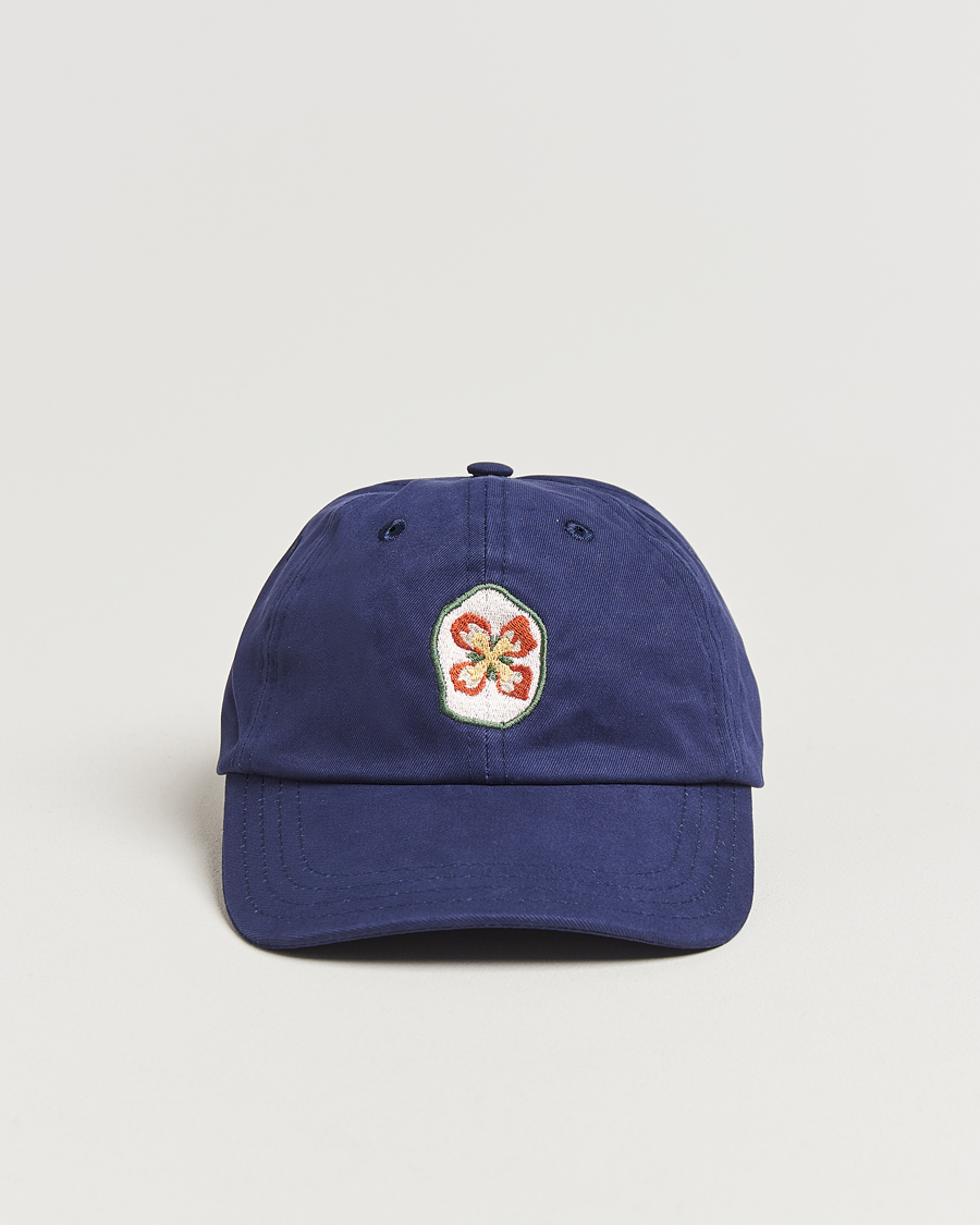 Herre | Hatter og capser | Drake's | Petal Flower Baseball Cap Navy