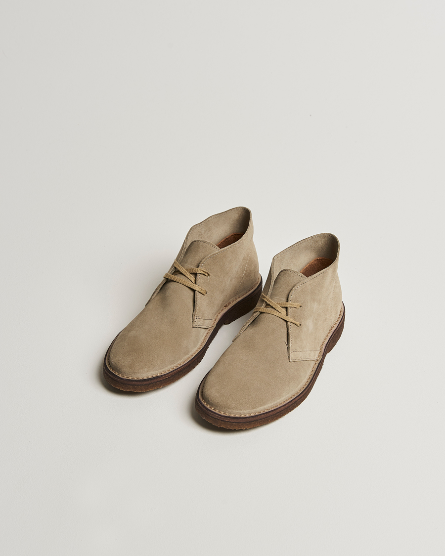 Herre | Støvler | Drake's | Clifford Suede Desert Boots Sand