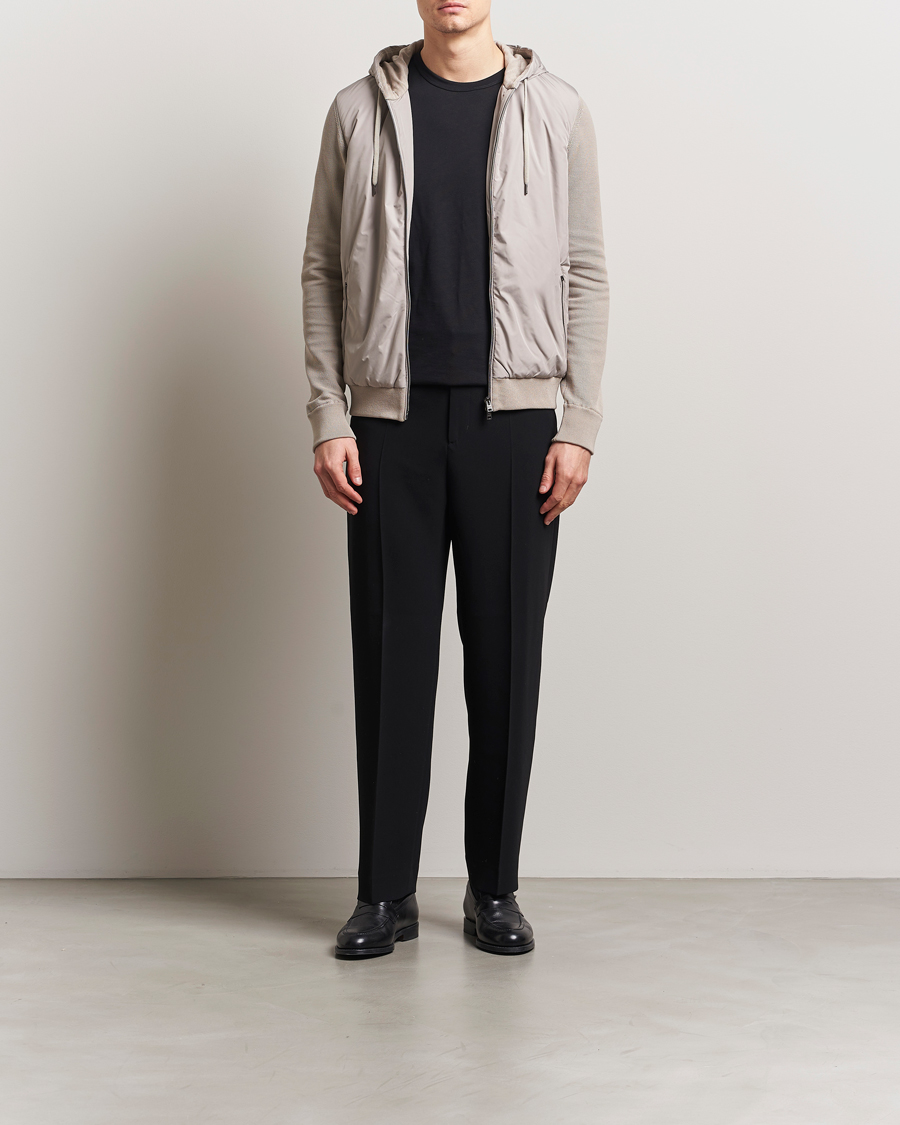 Herre | Jakker | Herno | Hooded Hybrid Jacket Beige