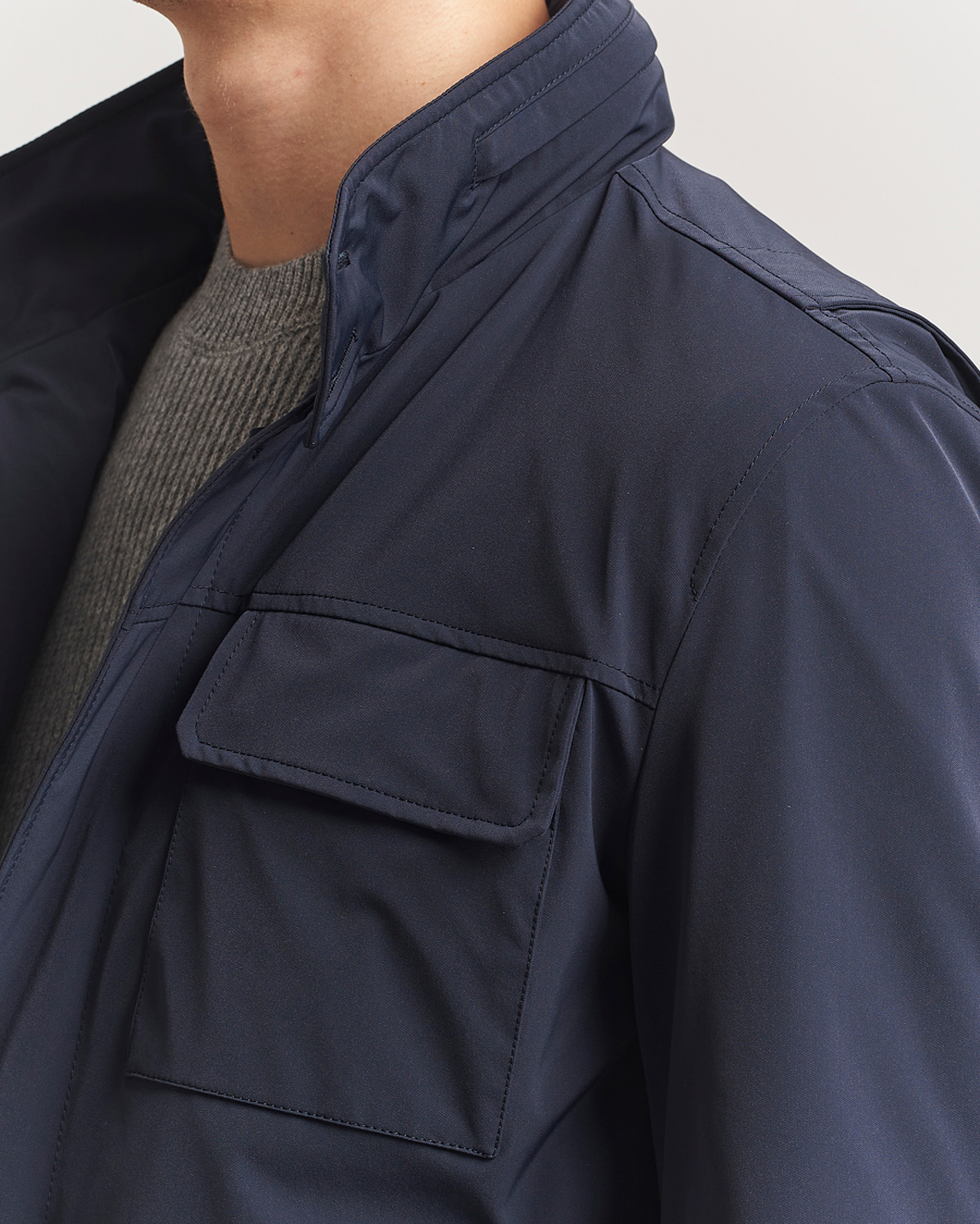 Herre | Jakker | Herno | Soft Nylon Field Jacket Navy