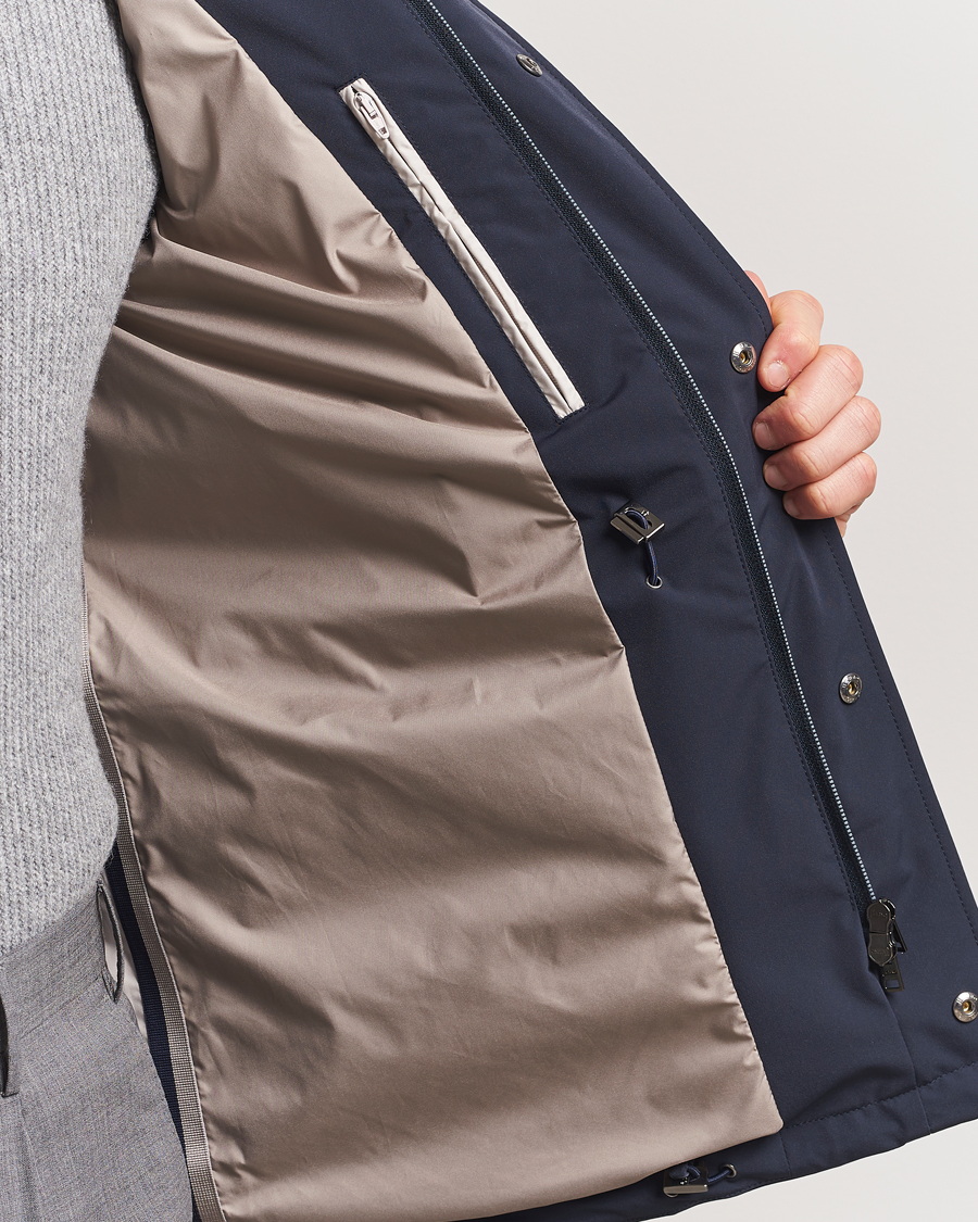 Herre | Jakker | Herno | Soft Nylon Field Jacket Navy