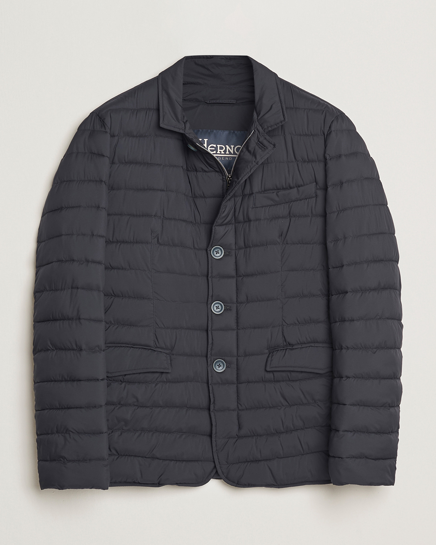 Herre | Jakker | Herno | Nuage Matt Nylon Blazer Navy