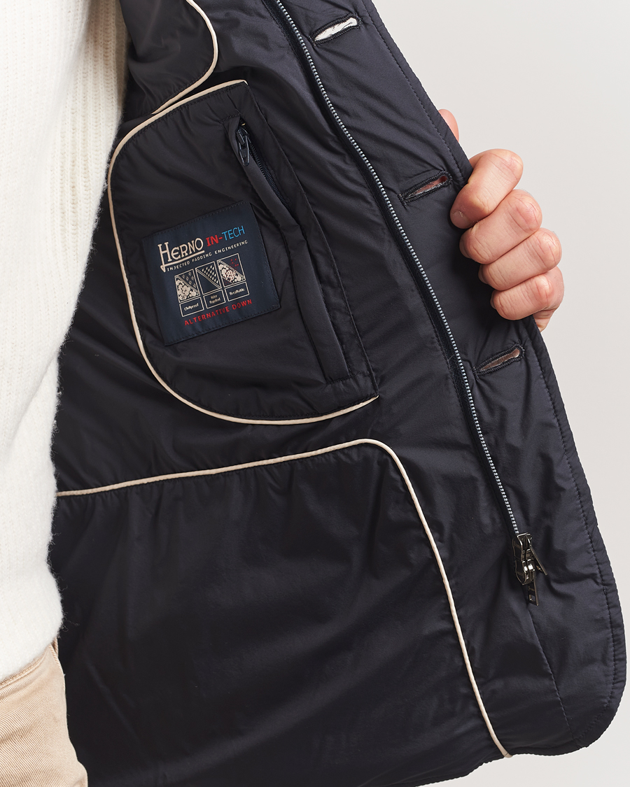 Herre | Jakker | Herno | Nuage Matt Nylon Blazer Navy