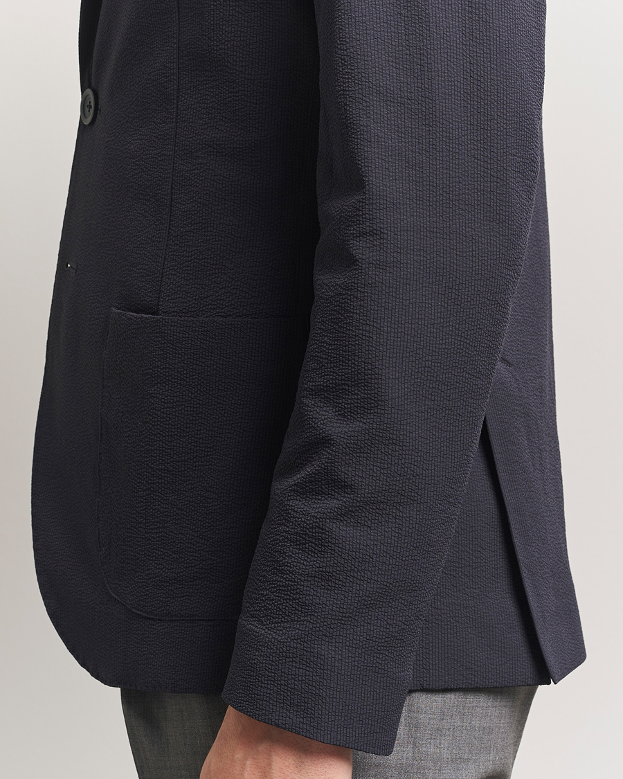 Herre | Dressjakker | Herno | Seersucker Blazer Navy