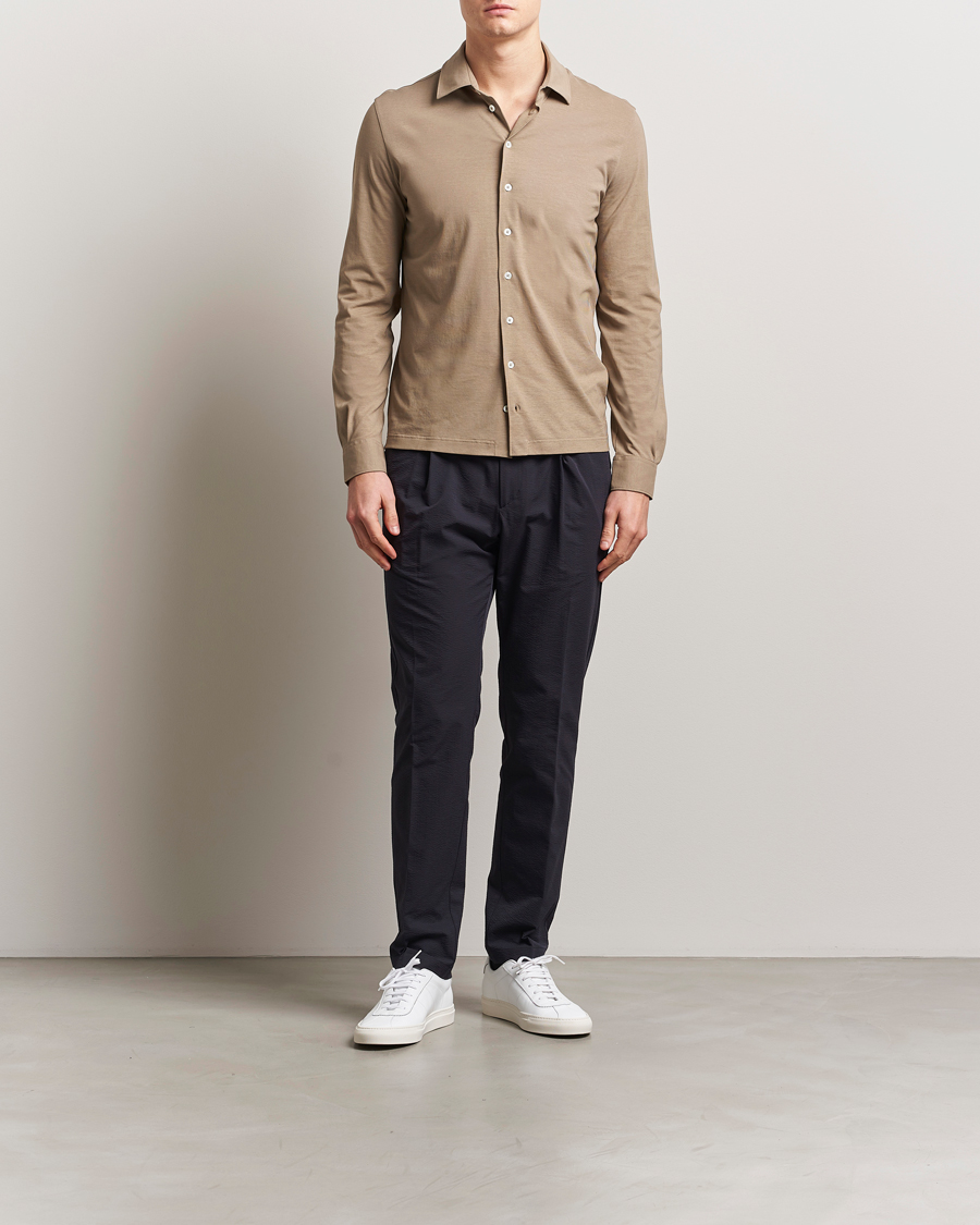 Herre | Bukser | Herno | Seersucker Drawstring Pants Navy