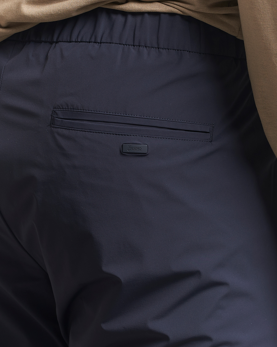 Herre | Bukser | Herno | Nylon Drawstring Pants Navy