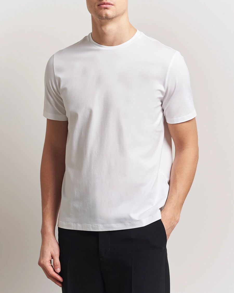 Herre | T-Shirts | Herno | Cotton/Stretch T-Shirt White