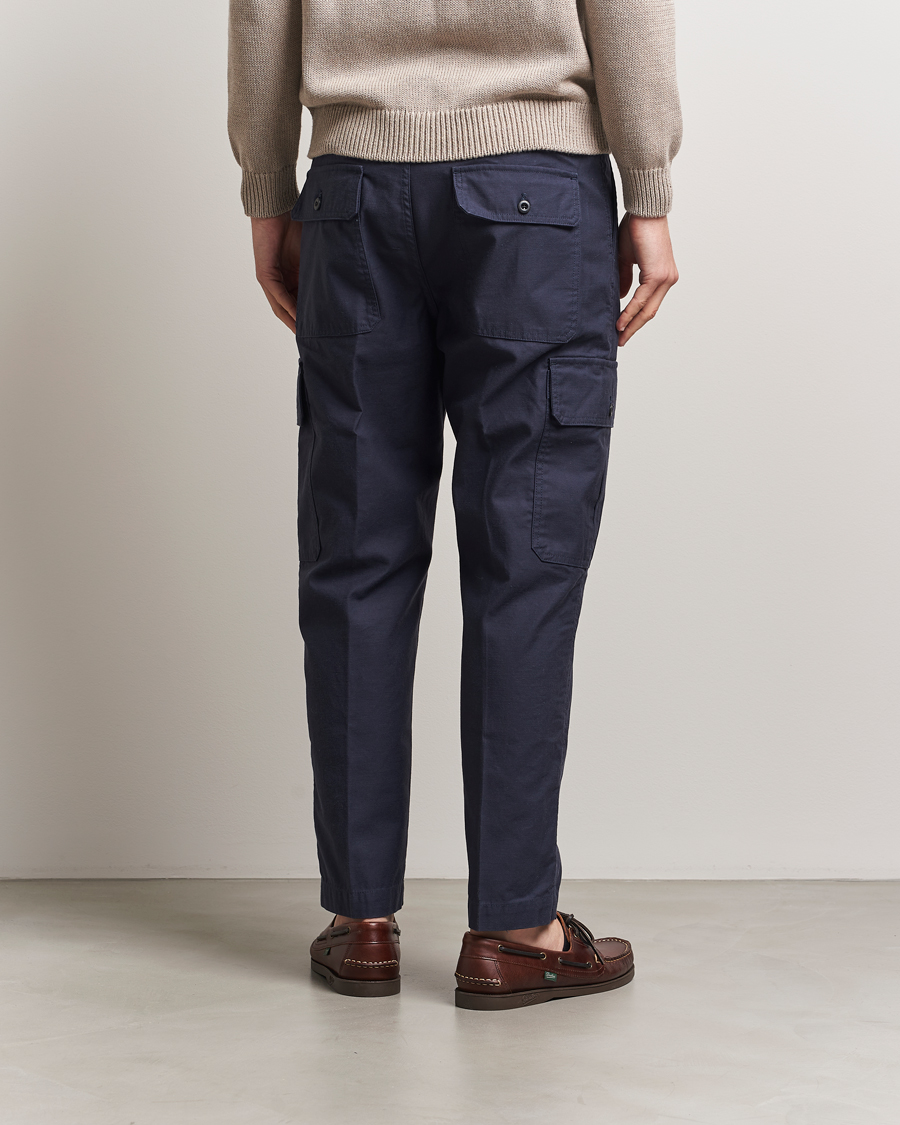 Herre | Bukser | Incotex | Regular Fit Cargo Pants Navy